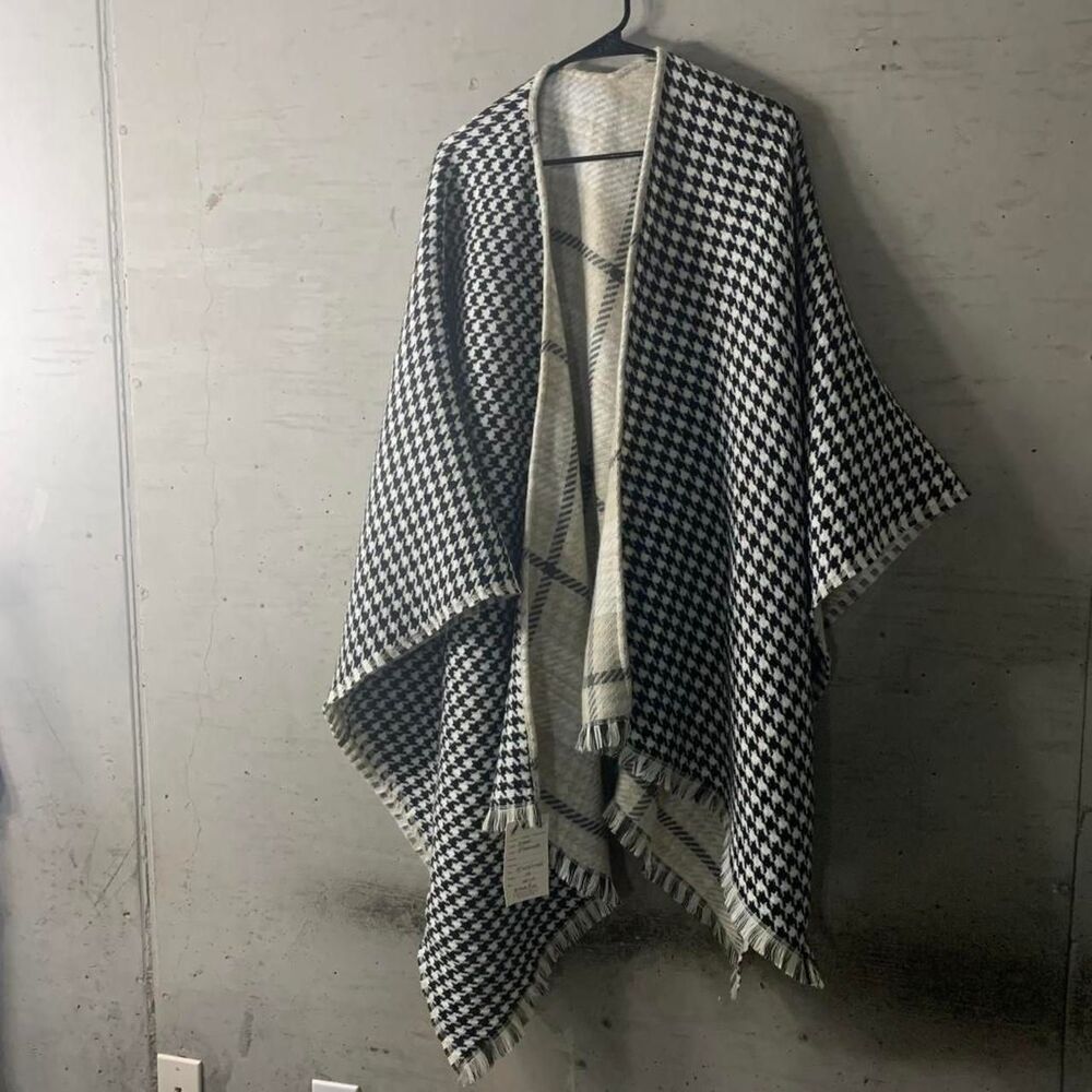 Black & White Poncho